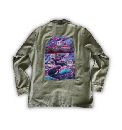 Vintage Military Shirt - Serape Armadillo