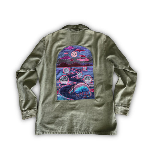 Vintage Military Shirt - Serape Armadillo
