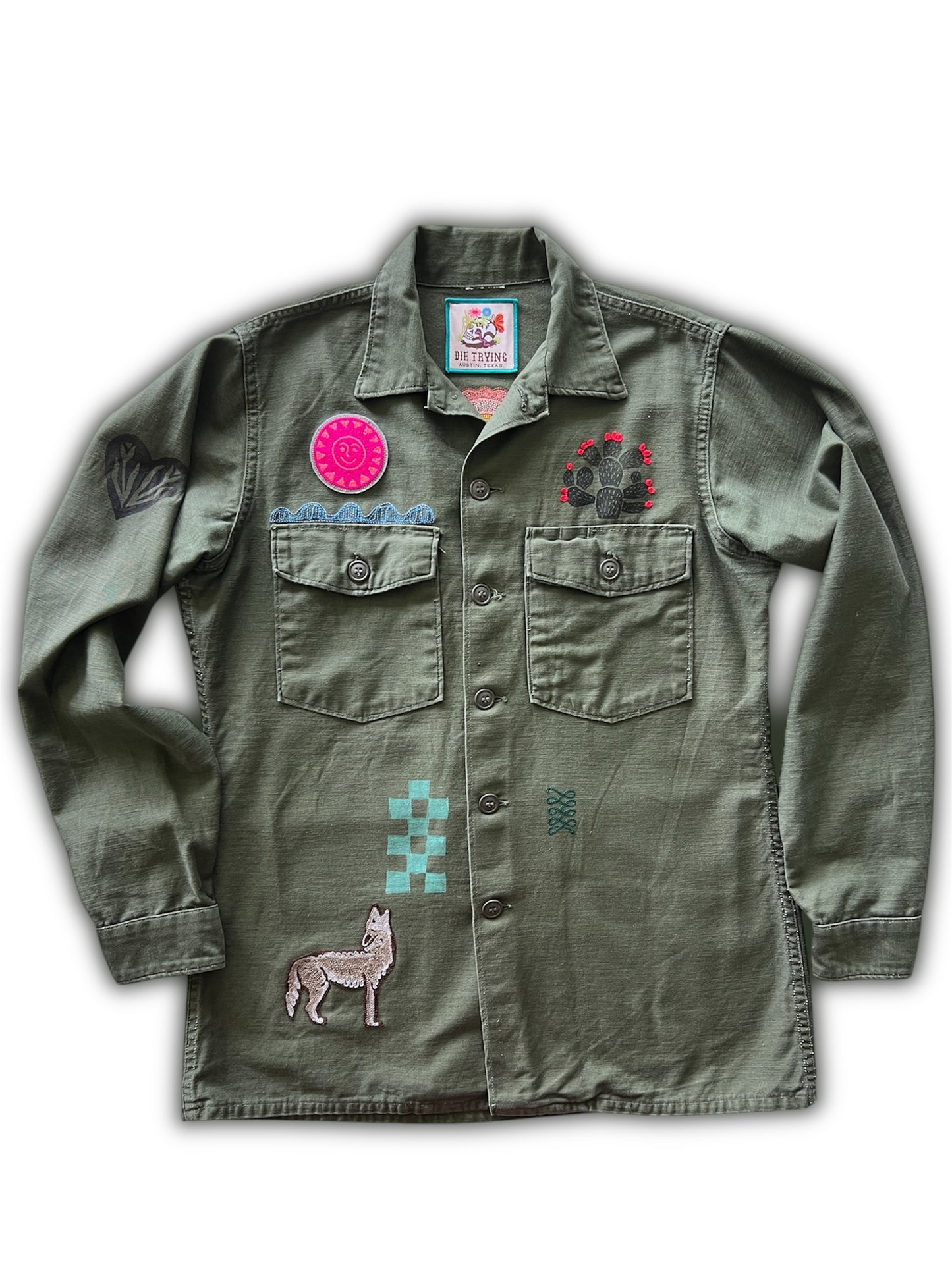 Vintage Military Shirt - Coyote Bloom