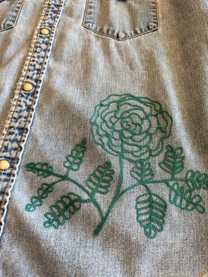 Vintage Denim Shirt - Coneflower 01