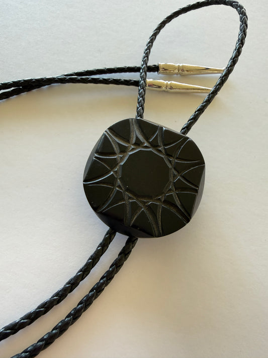 Antique Button Bolo Tie - 6