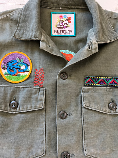 Vintage Military Shirt - Serape Armadillo