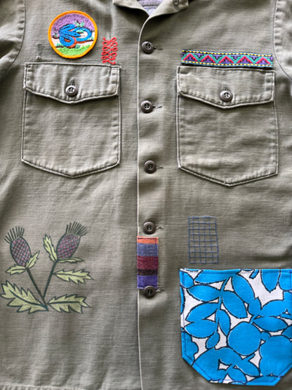 Vintage Military Shirt - Serape Armadillo