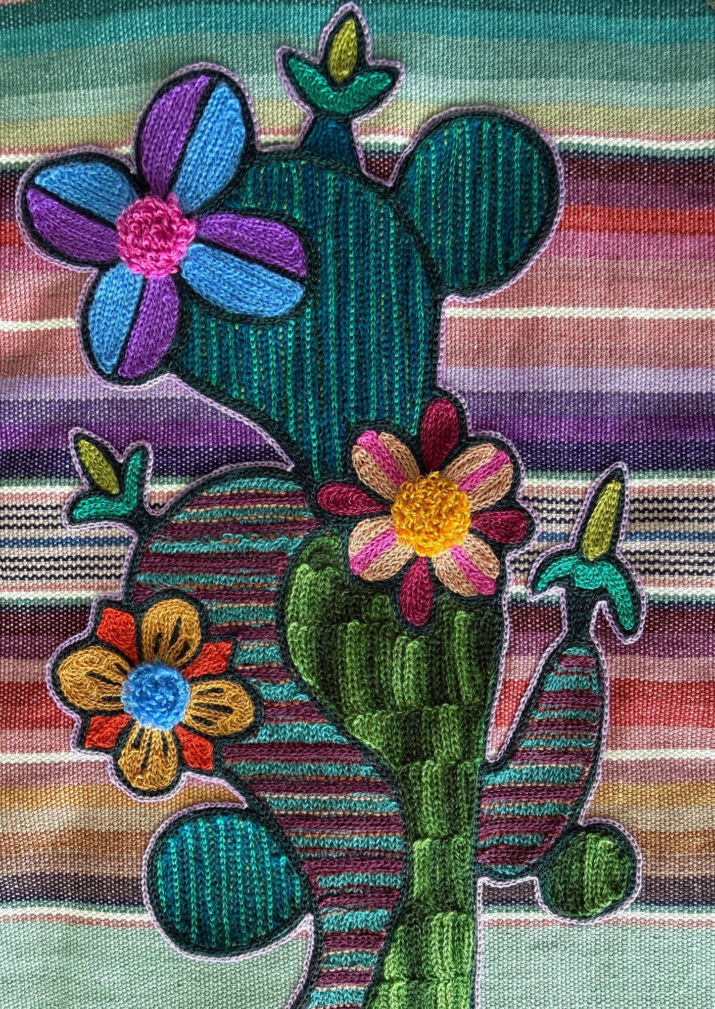 Vintage Military Shirt - Serape Cactus