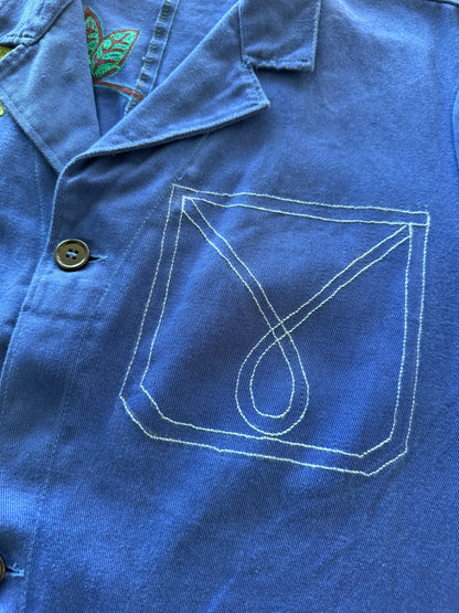 Vintage Blue Chore Coat - Collage