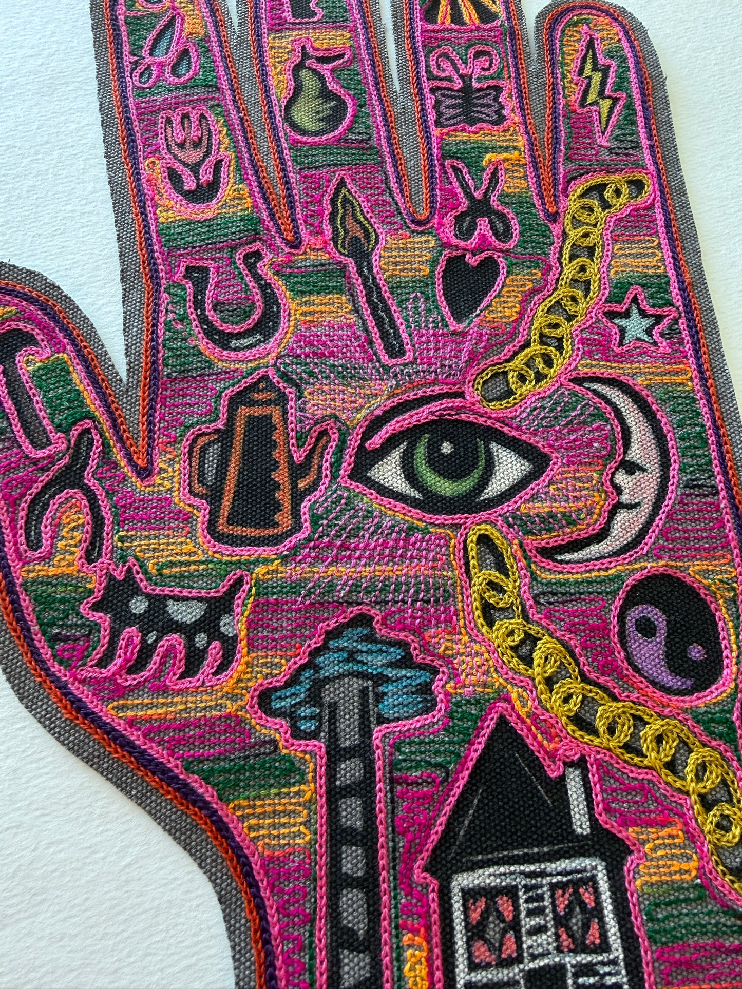 Magic Hand Backpatch - Neon Sunset