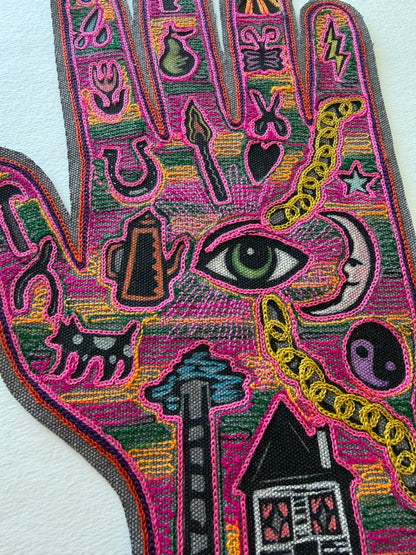 Magic Hand Backpatch - Neon Sunset