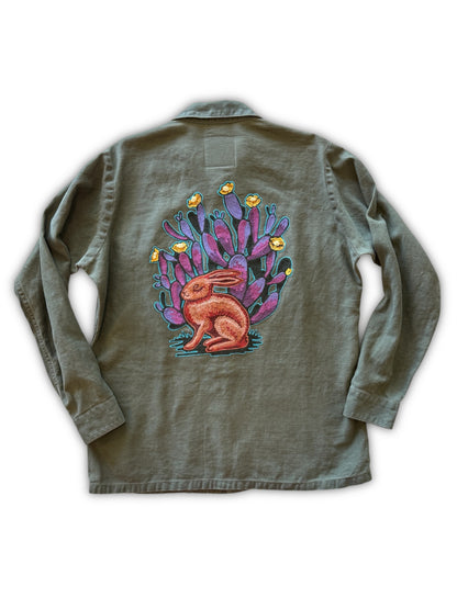 Vintage Military Shirt - Rabbit Cactus