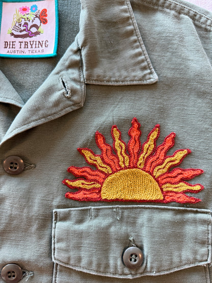 Vintage Military Shirt - Quilt Cactus