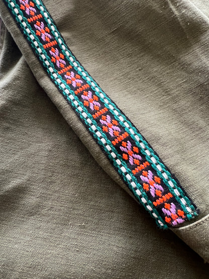 Vintage Military Shirt - Jackrabbit Triangles