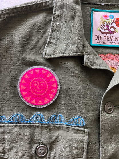 Vintage Military Shirt - Coyote Bloom