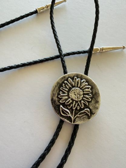Antique Button Bolo Tie - 7