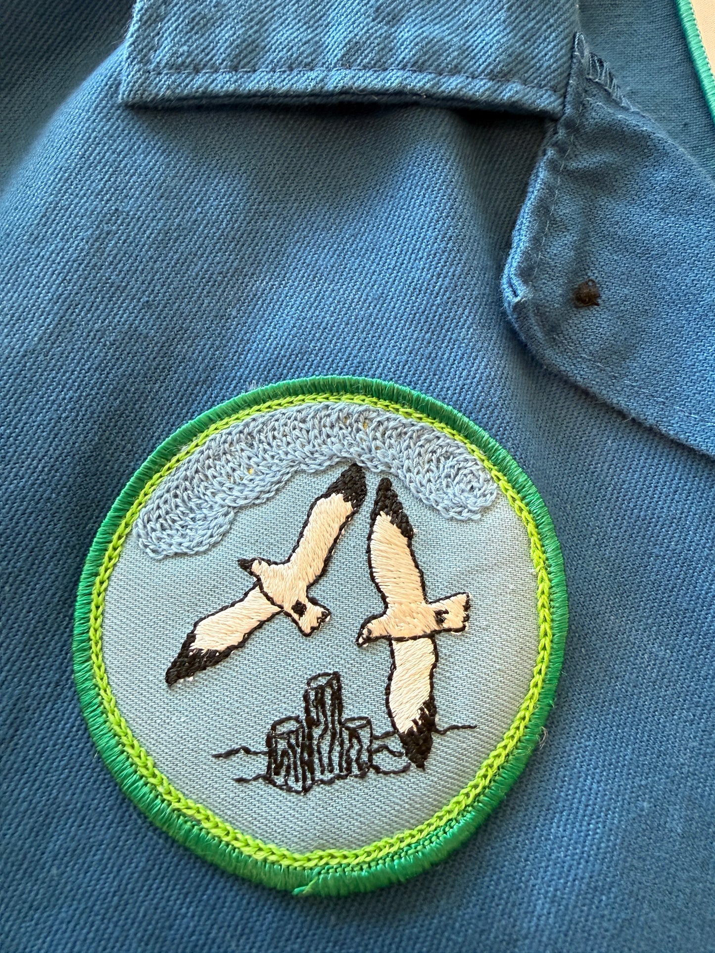 Vintage Blue Chore Coat - Collage