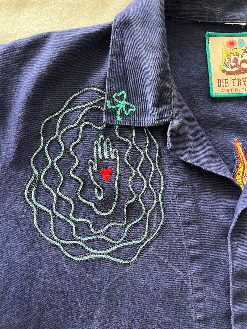 Vintage French Chore Coat - Big Happy Sun