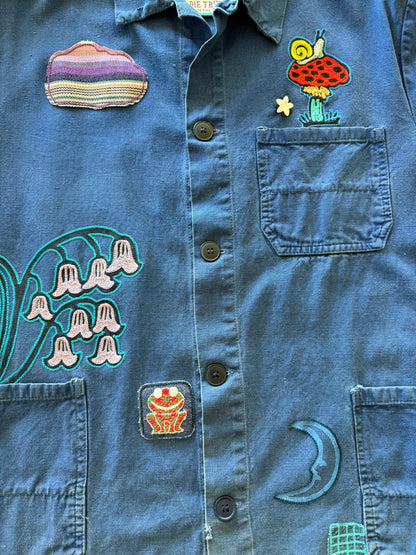 Vintage Embroidered French Chore Coat - Big Sun