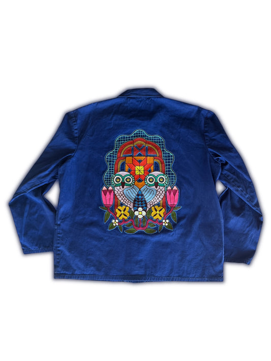 Vintage Chore Coat - Mirror Owls