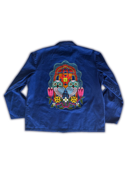 Vintage Chore Coat - Mirror Owls