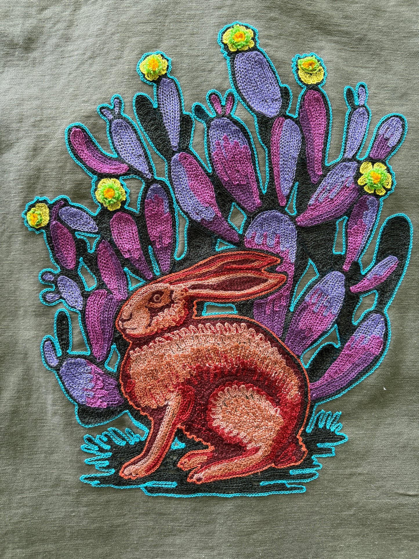 Vintage Military Shirt - Cactus Rabbit