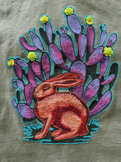 Vintage Military Shirt - Cactus Rabbit