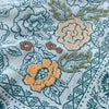 Embroidered Eggshell Rosey Bandana-Silk