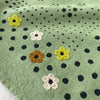 Embroidered Green Dot Bandana-Silk
