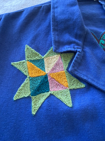 Vintage Blue Chore Coat - Collage