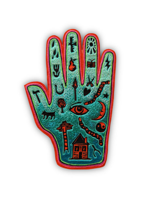Magic Hand Backpatch Teal & Orange