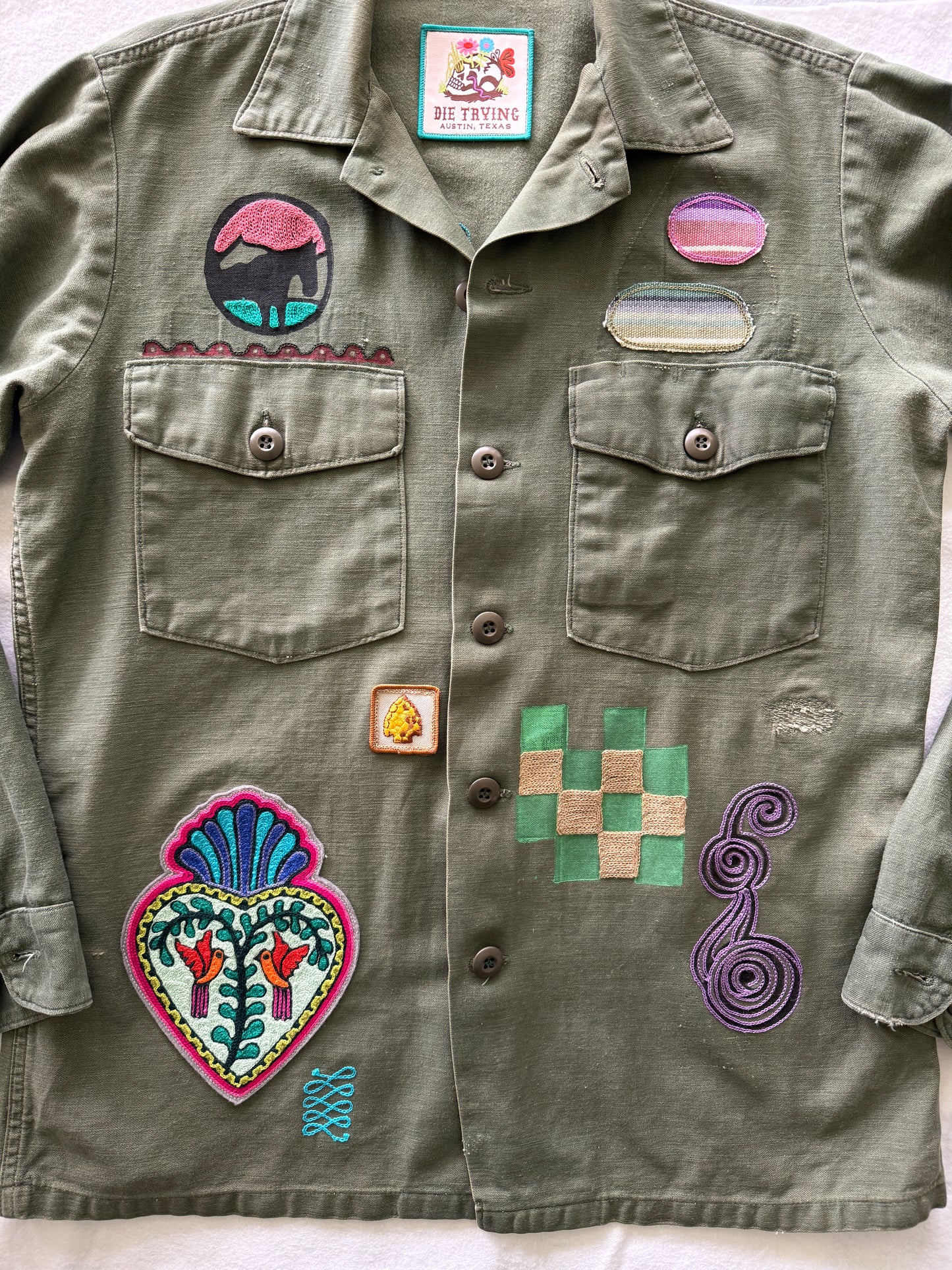 Vintage Military Shirt - Cactus Rabbit