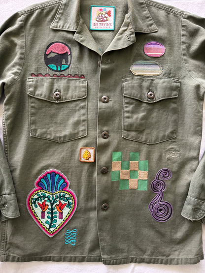 Vintage Military Shirt - Cactus Rabbit