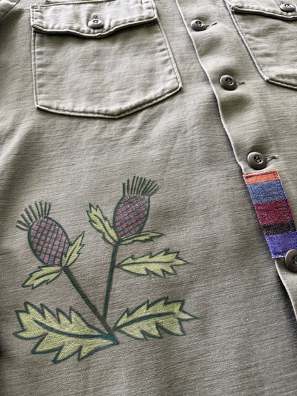 Vintage Military Shirt - Serape Armadillo