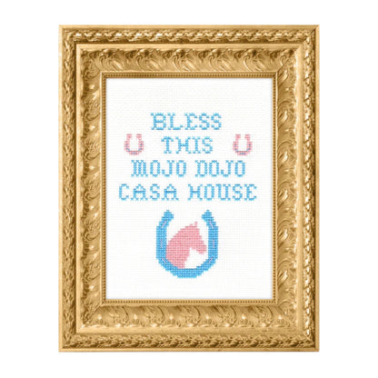 Bless This Mojo Dojo Casa House Cross Stitch Kit