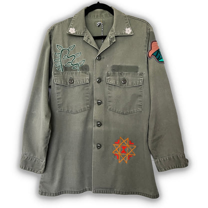 Vintage Military Shirt Ponies