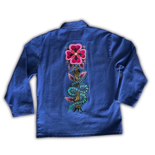 Vintage Chore Coat - Snake Bloom