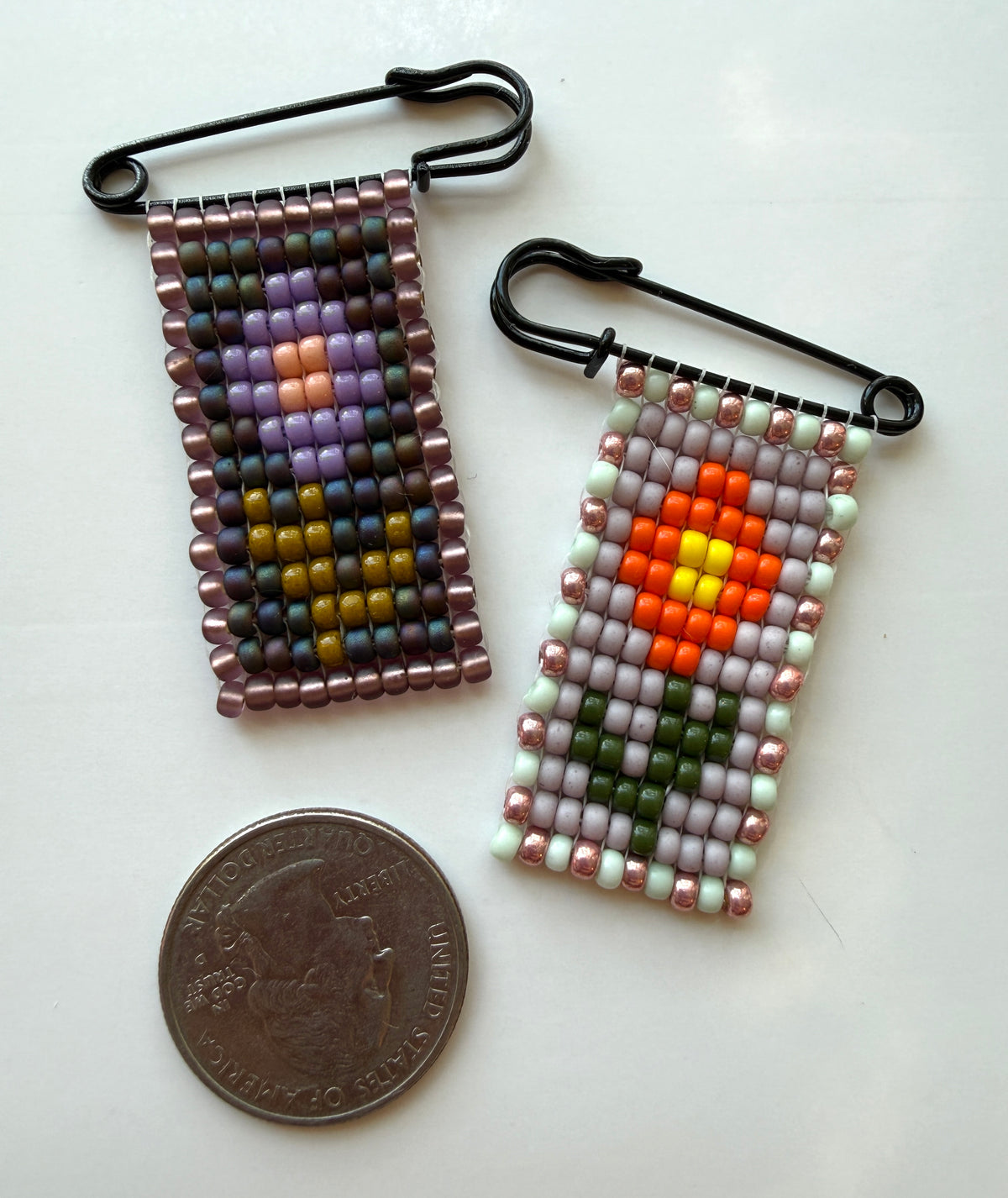 Handmade Beaded Broaches