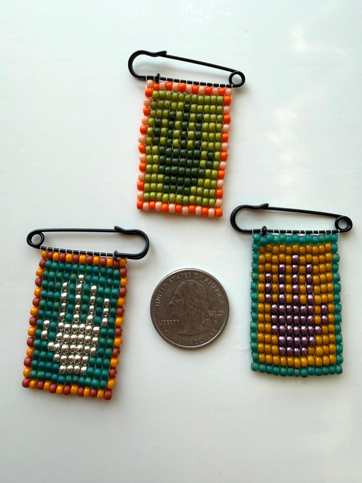 Handmade Beaded Broaches