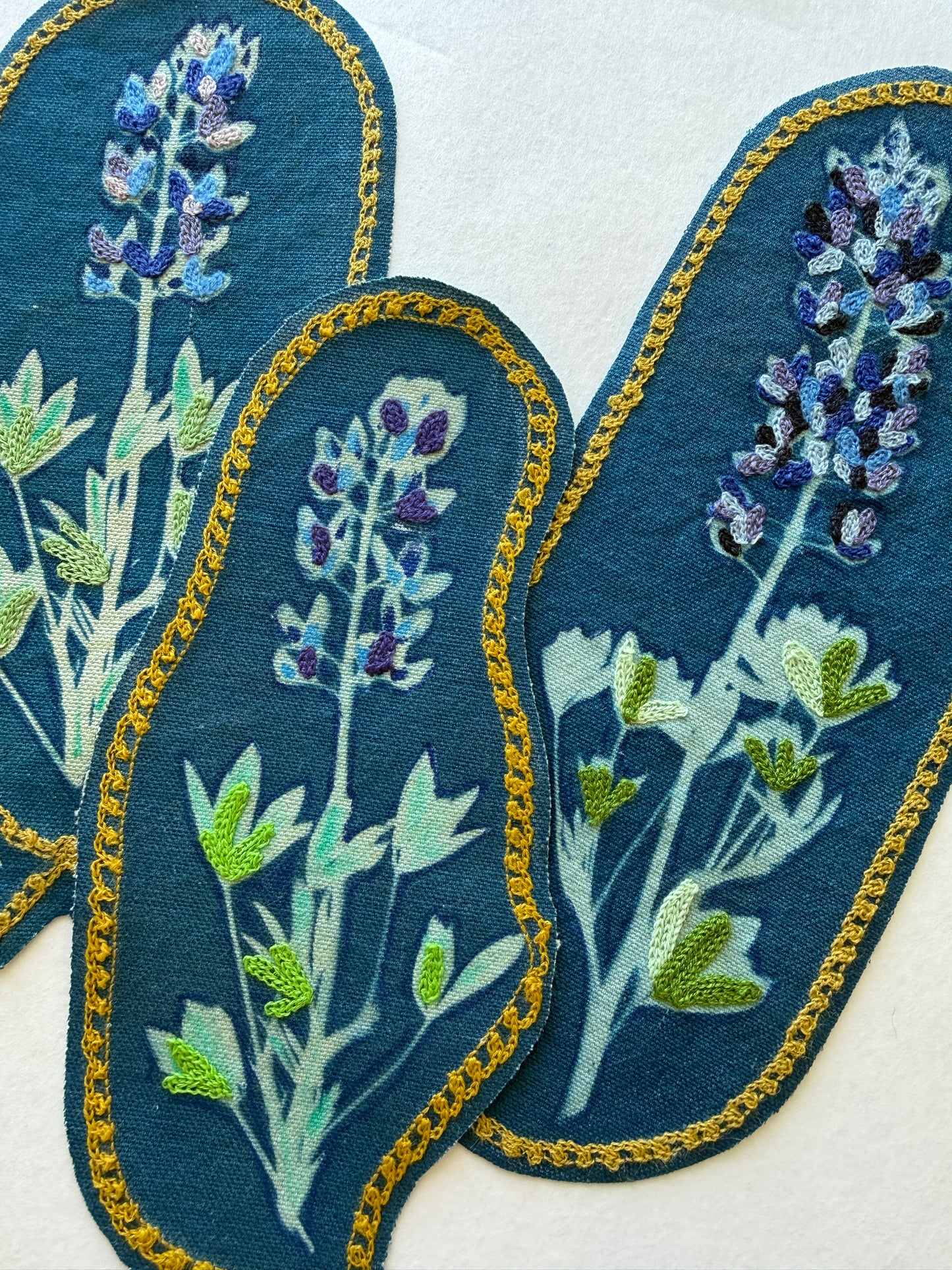 Bluebonnet Cyanotype Patch - 1 of 1 Samples
