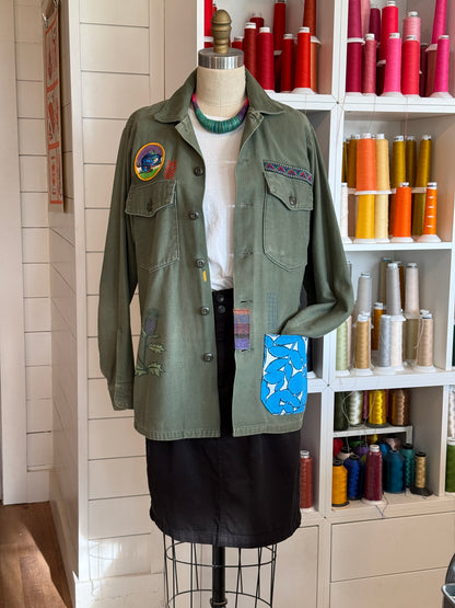 Vintage Military Shirt - Serape Armadillo