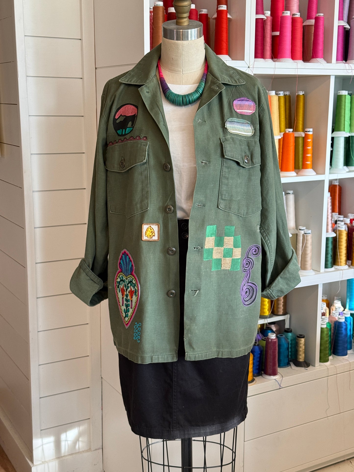 Vintage Military Shirt - Cactus Rabbit