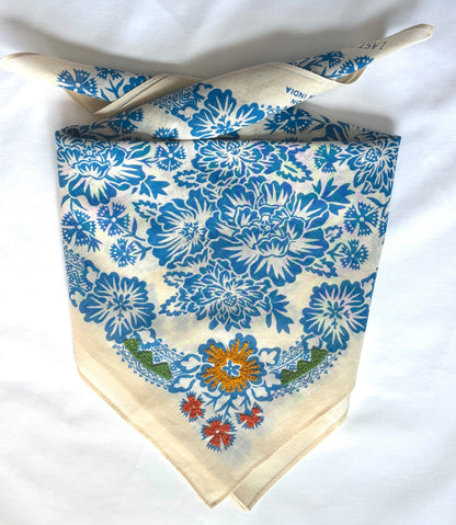 Embroidered Coastal Bandana-Cotton