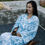 Handwoven Cotton Sky Dye Robe