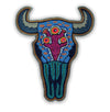 Bull Skull Cactus Backpatch-Blue & Purple-PREORDER