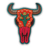 Bull Skull Cactus Backpatch-Orange & Green-PREORDER