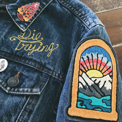 Mountain View Chainstitch Patch