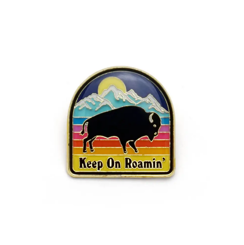 Bison Enamel Pin