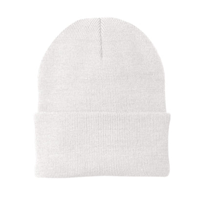 Knit Beanie with Custom Chainstitch