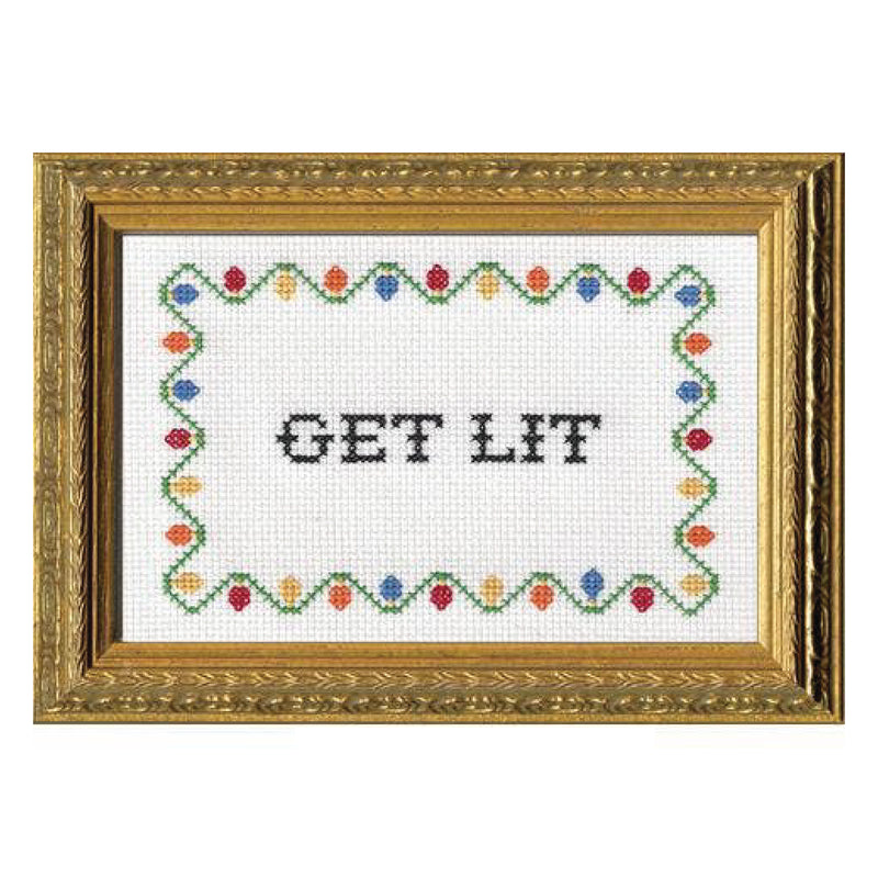 Get Lit Cross Stitch Kit