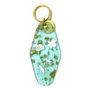 Floral Press Key Tag - Mint Buttercup