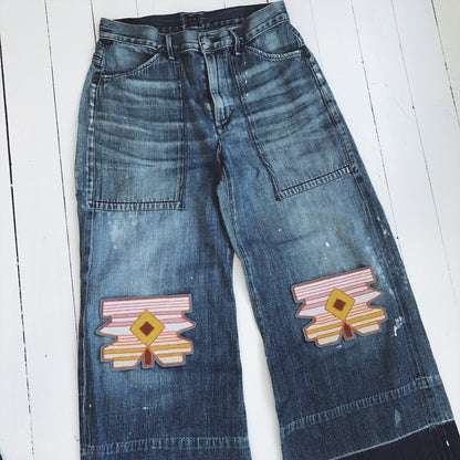 Diamond Stripes Chainstitch Patch