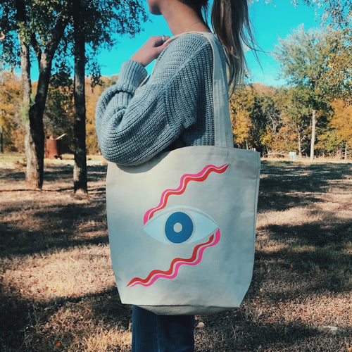 Eye Wave Tote Bag