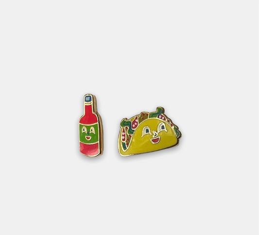 Taco And Hot Sauce Earrings